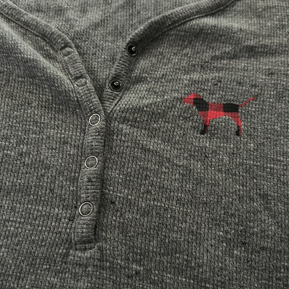 Pink Victoria Secret I’ll Be Nice Next Year Sleep Dress Sz L - Picture 2 of 5